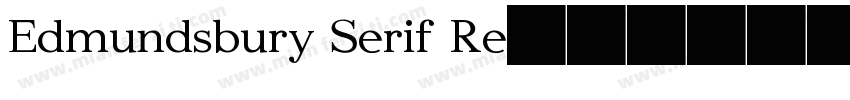 Edmundsbury Serif Re字体转换